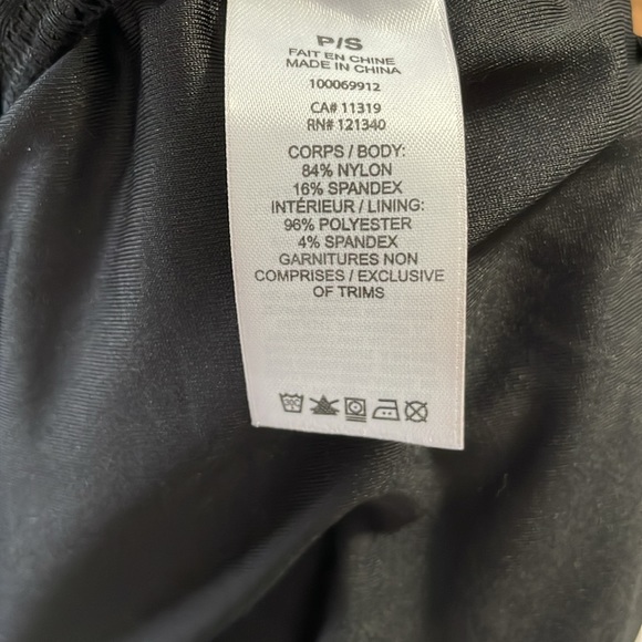 NWT dynamite deep neck ruched bodycon black dress - Picture 5 of 8